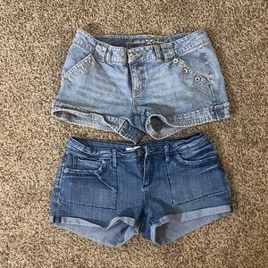 Denim Blue Women's Shorts Set